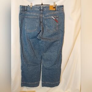 Tommy Hilfiger Woman Blue Denim Wide Leg Jeans